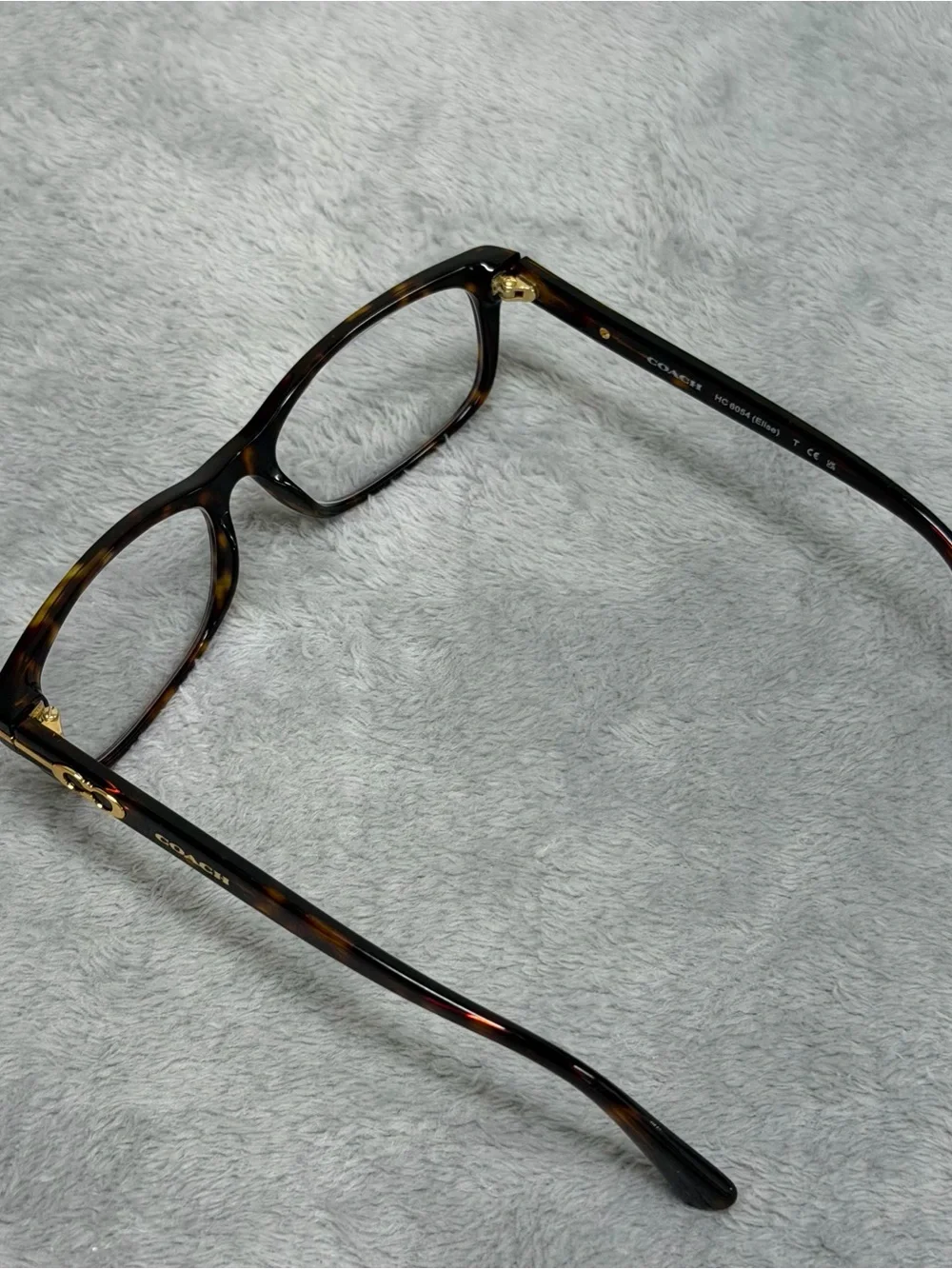 Coach Eyeglasses HC 6054 Elise 5001 Dark Tortoise Full Rim 52-16-135 FRAMES ONLY